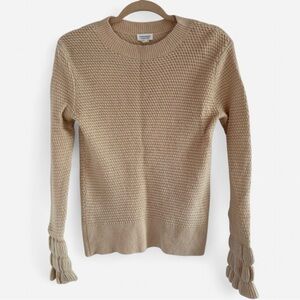 Club Monaco Wool/Angora/Cashmere Blend Crew Neck Beige Sweater